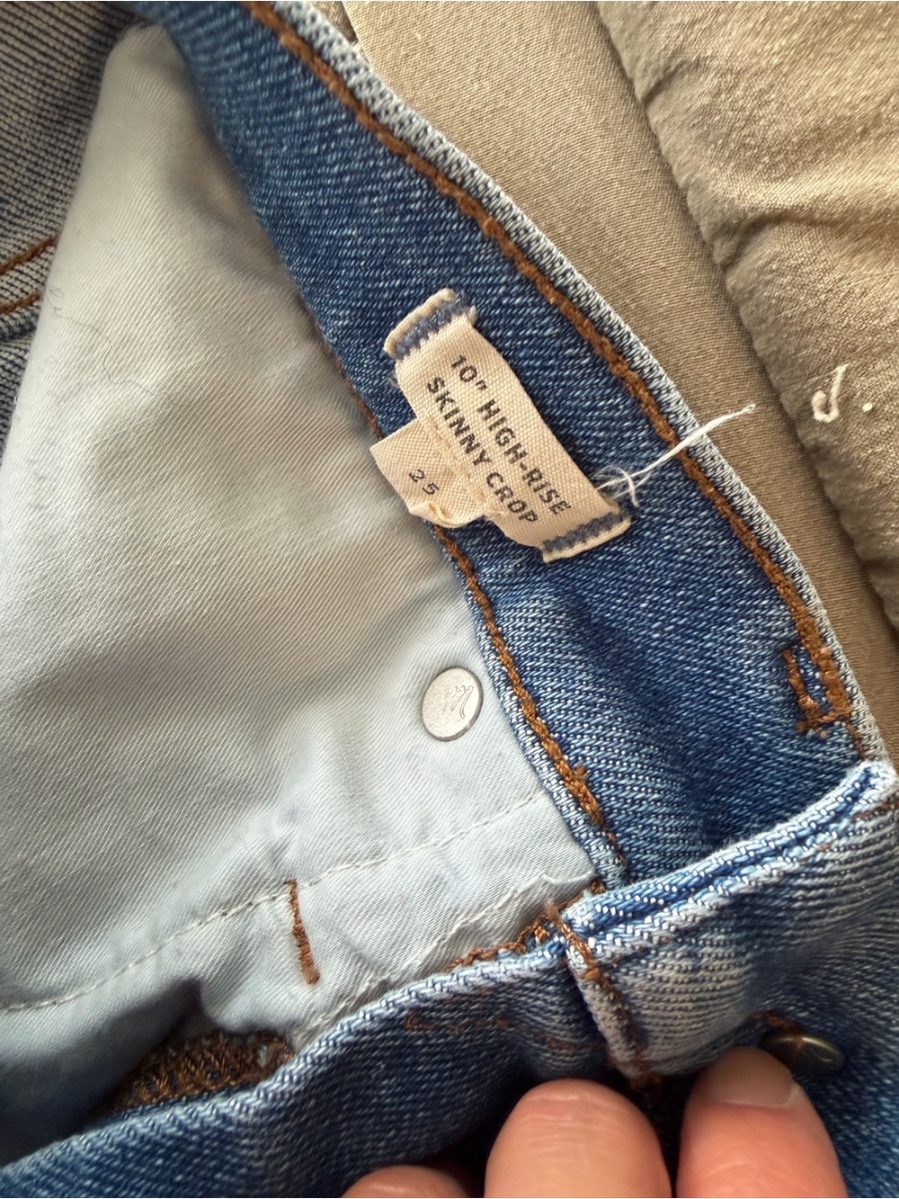 Madewell High-Rise Skinny Crop Jeans - Blue